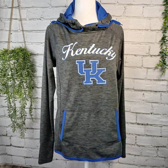 WOMENS KENTUCKY WILDCAT COLLEGIAT HOODIE, POLY BLEND, COLOSSEUM BRAND, SIZE MED - Picture 1 of 10